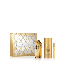Set Paco Rabanne: Million Gold Eau De Parfum For Men 100 ml + Million Gold Eau De Parfum For Men 10 ml + 1 Million Anti-Perspirant Deodorant Spray