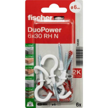 Fischer 535481 DuoPower 6 x 30 RH N K NV Set van pluggen 30 mm 6 mm 1 set