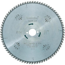 Lâmina de serra circular de carbeto Metabo HW/CT 254X30 80 FZ/TZ 628223000 254 x 30 x 1.8 mm Número de dentes: 80 1 pc(s)
