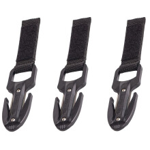 3X Dykning Cutter Dykning Hand Cutter Dykning Skärkniv med Extra Blad för Dykning Vandring Extremsporter, Svart