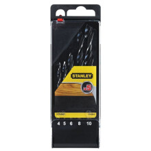 Stanley Cassette de 5 brocas para madera 3 puntas 4-10mm STA56001-QZ