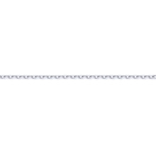 (16) Jewelco London Unisex Solid 9ct White Gold Diamond Cut Concertina Trace 1.5mm Gauge Pendant Chain Necklace - JCN029C
