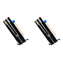 2X Strumento Diapason In Alluminio 64HZ con Martello Curativo, Vibrazione Sonora, Terapia Diagnostica, Strumento di Assistenza Sanitaria