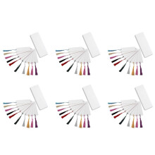 288 Pcs Paper Bookmarks Blank Cardstock Book Marks with Colorful Tassels for DIY Gifts Tags Make Your Own Bookmark