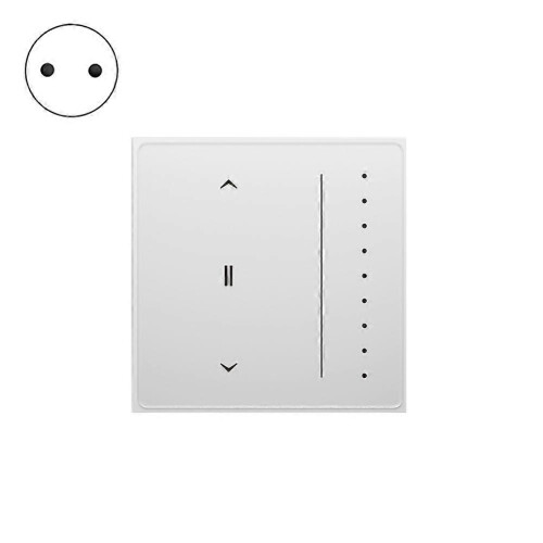 Tuya Zigbee Smart Curtain Switch Anti-Glare Touch Panel Flowing Backlight Touch Curtain Panel EU A 1