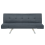 Beliani Sofa Bed 3 Seater BRISTOL Fabric Dark Blue 1