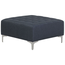 Ottoman ABERDEEN Fabric Dark Grey