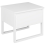 Beliani 1 Drawer Bedside Table GIULIA Pine Wood White 1