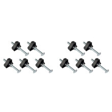 10 Pack M8 T Track Bolts Knob Kit 4 Inch T Slot Bolts with Washers T Track Accessories for Woodworking Jigs