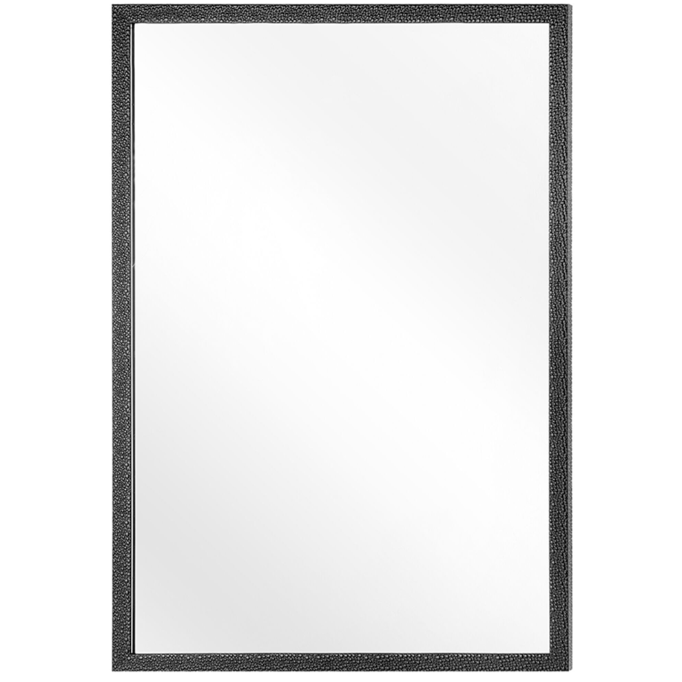 Beliani Wall Mirror Morlaix 60 Cm 90 Cm Black