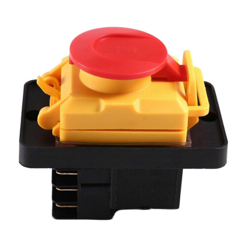 KJD22 250V Electromagnetic Switch Waterproof 6Pin Push Button Switch for Lathe Machines Power Tools Waterproof 1