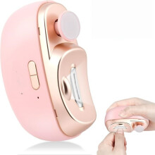 Elektrické kleštičky na nehty, USB dobíjecí automatický zastřihovač se 2 rychlostmi, tiché LED světlo pro miminka, dospělé