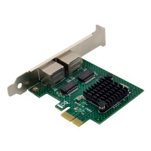 3X Tarjeta de Red de Servidor Gigabit BCM5718 PCI Express X1 Tarjeta Adaptadora de Red de Doble Puerto Compatible con WOL PXE VLAN