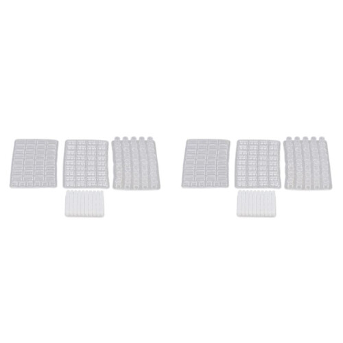 1/16 Scale Miniature Model Bricks Mould,8 Pack Simulation Brick Molds DIY Kit for Sand Table Landscape Accessories