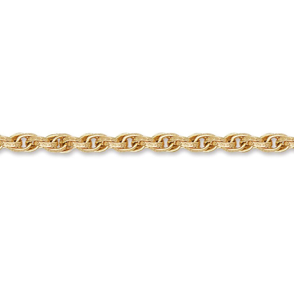 Jewelco London Ladies 9Ct Yellow Gold Victorian Engraved Prince Of Wales 6Mm Gauge Bracelet - Jbb175-7.5