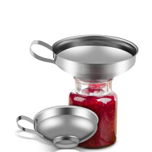 Konserventrichter, 4 Packungen Edelstahl Konservenzubehör Küchentrichter Mason Jar Trichter Konserventrichter