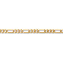 (20) Jewelco London 9ct Solid Gold traditional Pendant Figaro Chain Necklace 2.3mm gauge - JCN004B