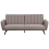 Beliani Sofa Bed 3 Seater VIMMERBY Fabric Light Brown 1