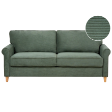 Sofa 3 Seater RONNEBY Corduroy Dark Green