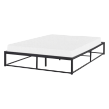 Bed Metal VIRY 140 x 200 cm (EU Double) Black