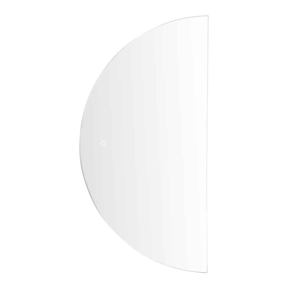 Beliani Led Bathroom Mirror Loue 50 Cm 100 Cm Silver