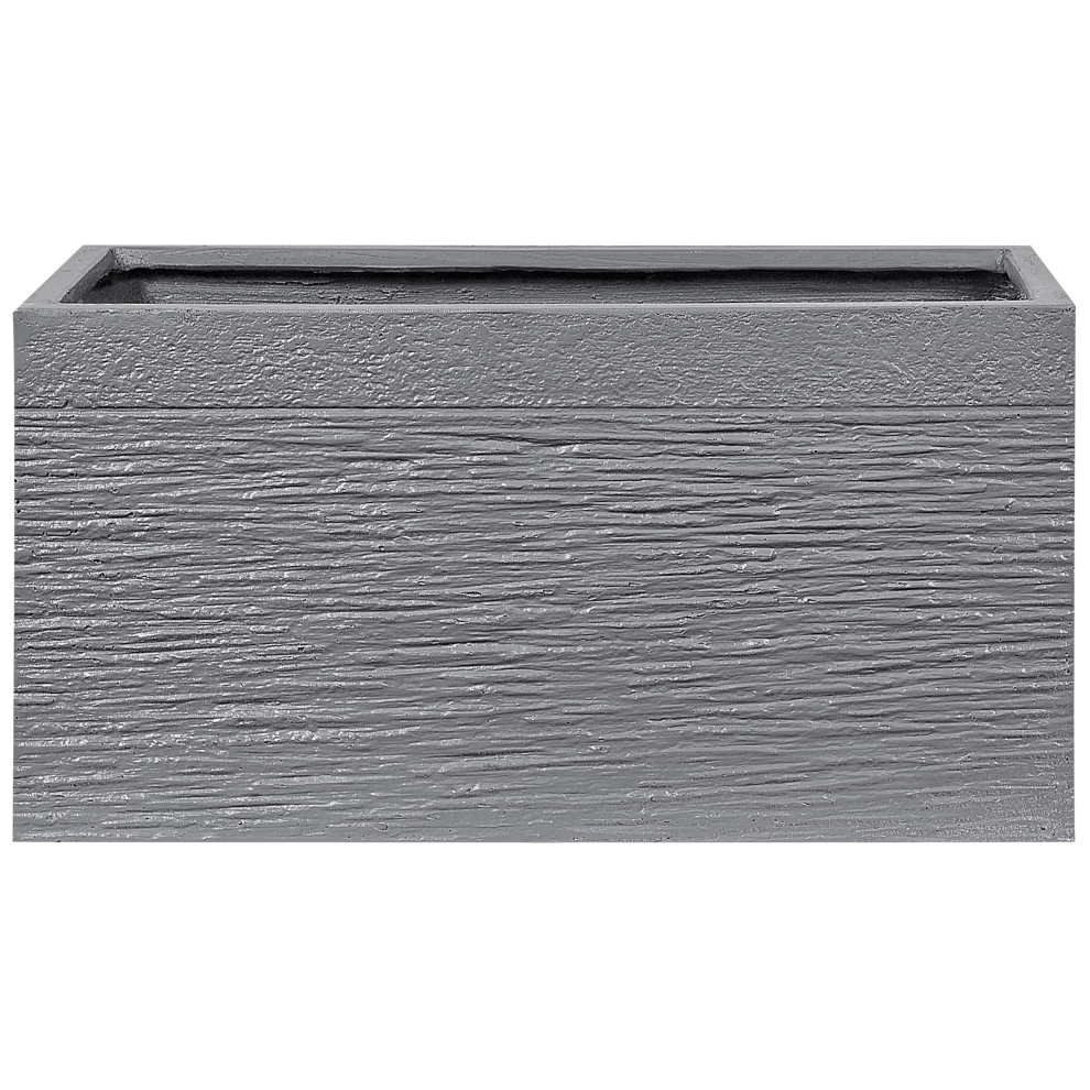 Beliani Plant Pot Myra 60 Cm Grey