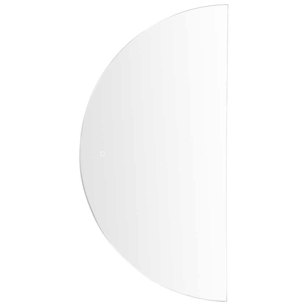 Beliani Led Bathroom Mirror Loue 60 Cm 120 Cm Silver