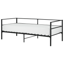 Bed Metal BATTUT 90 x 200 cm (EU Single) Black