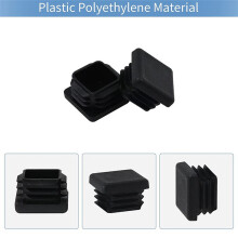 400Pcs 1 Inch Square Tube End Cap Plastic Plugs Tube End Caps Post Pipe Cap Cover Tubing Insert Chair Glide Plugs