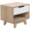 Beliani 1 Drawer Bedside Table SPENCER White 1