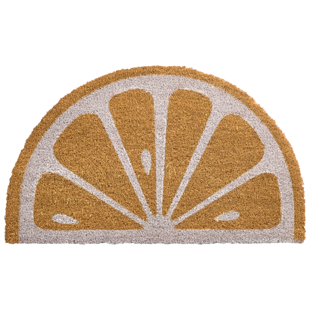 Beliani Doormat Ijen Orange 45 X 75 Cm Coir