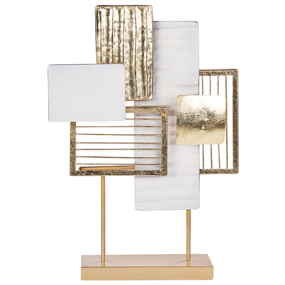 Beliani Figurine Boron Metal Gold