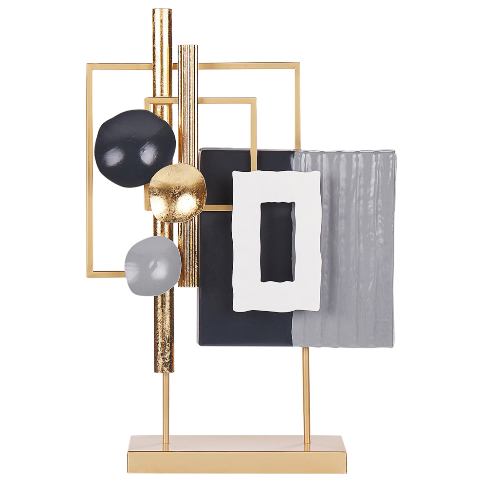 Beliani Figurine Sulfur Metal Gold