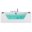 Beliani Corner Hot Tub with LED SAMANA 1530 x 710 mm White 1