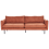Beliani Sofa 3 Seater VINTERBRO Chenille Golden Brown 1