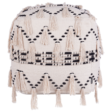 Pouffe THONDI Cotton Beige