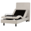 Beliani Adjustable Bed Fabric CASTELLAN 90 x 200 cm (EU Single) Light Beige 1