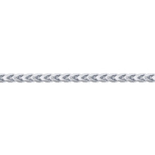 (16) Jewelco London Unisex Solid 950 Platinum 3D Square Curb Franco 1.7mm Gauge Pendant Chain Necklace - PCN005A