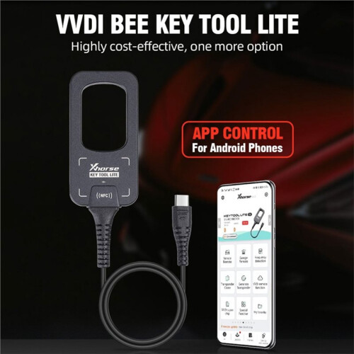 Xhorse VVDI BEE Key Tool Lite Frequency Detection Transponder XKB501EN Wire Key Android Super Chip 4D4C Key Programmer 1