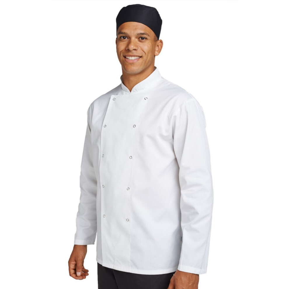 (4Xl, White) Dennys Unisex Adults Budget Long Sleeve Chef Jacket 5059269807177