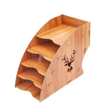 Houten Factuurrekening Opbergrek Desktop Papierorganisator Bestandshouder Document Brievensorteerder Lade Postrek