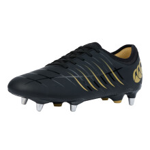 (8.5 UK, Black) Canterbury Unisex Adult Phoenix 2.0 Team Leather Soft Ground Rugby Boots