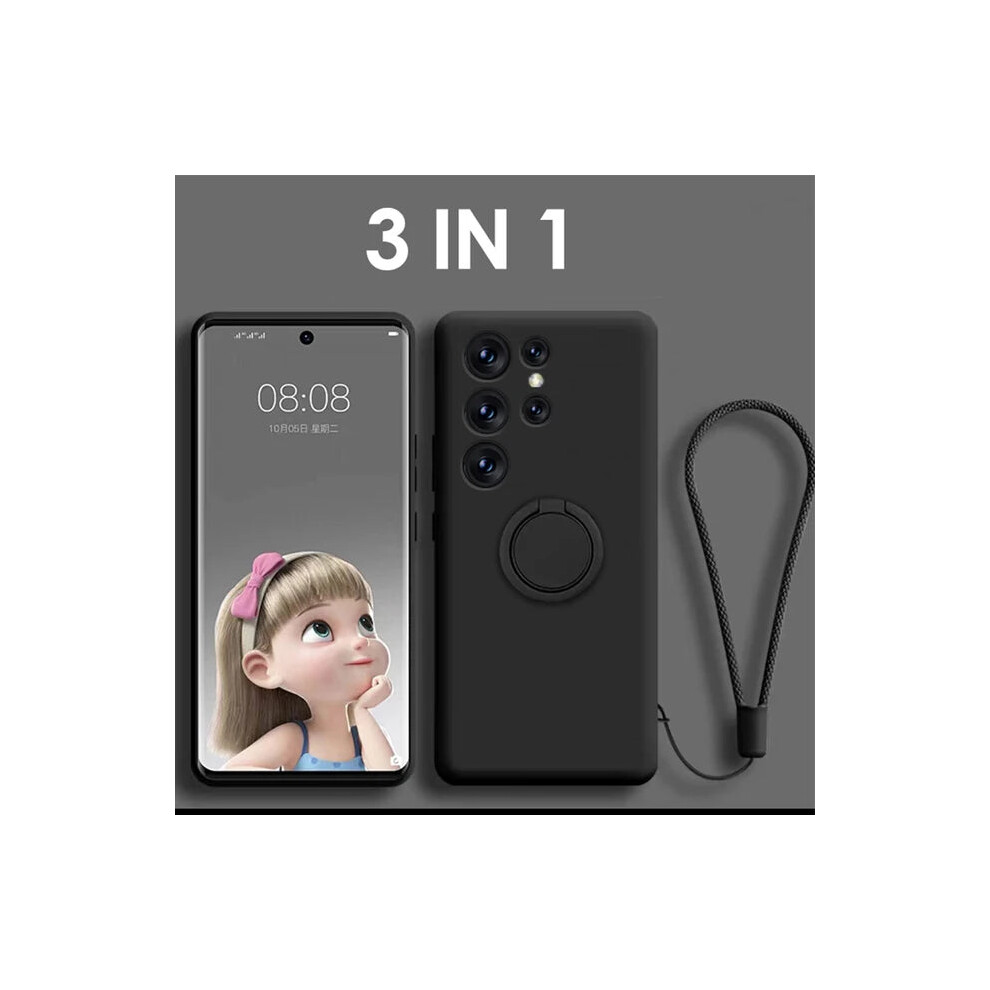 Photos - Case  Magnetic Holder  For Samsung Galaxy S24 S23 S22 S21 S20 FE Note 20 A54 A53(Black, S23)