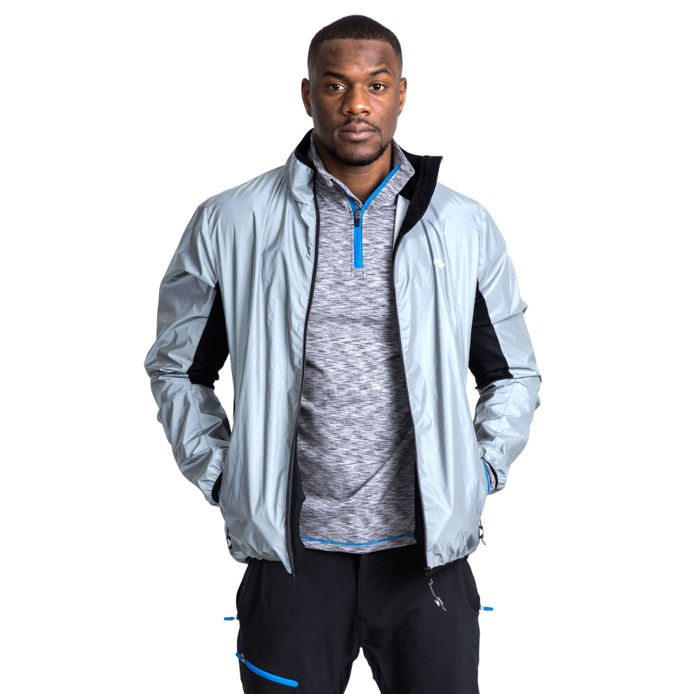 Trespass (M, Silver Reflective) Men's Water-Resistant Active Jacket - Zig - Image 3