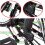 Waterproof Wireless Bike Computer with Heart Rate Sensor, Multifunction LCD Backlit LCD Screen Compatible with 5