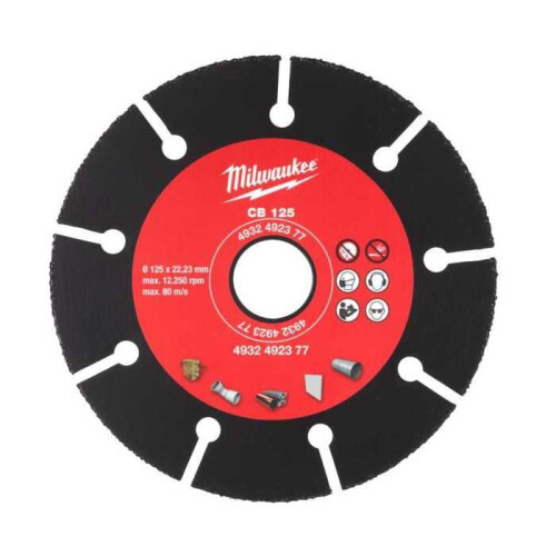Milwaukee Milwaukee Hartmetall-Scheibe CB 125 Ø125 mm