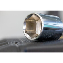 Casquillo de destornillador - STANLEY - STMT86310-0 - entrada de 3/8"  15 mm - 6 caras Maxi-Drive - Acero cromo-vanadio
