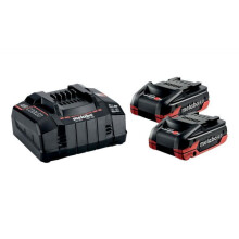 Batterie für Metabo Werkzeugmaschine - 685306000 - BATTERIEN 18 V 4,0 Ah LIHD XTREME 2 Stück + LADEGERÄT ASC 290