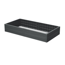 Prosperplast - Tuinbed - 149cm - Antraciet - Basis Woody