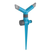 Aspersor Cellfast, regadera rotativa, 2 brazos, sobre base, Ideal
